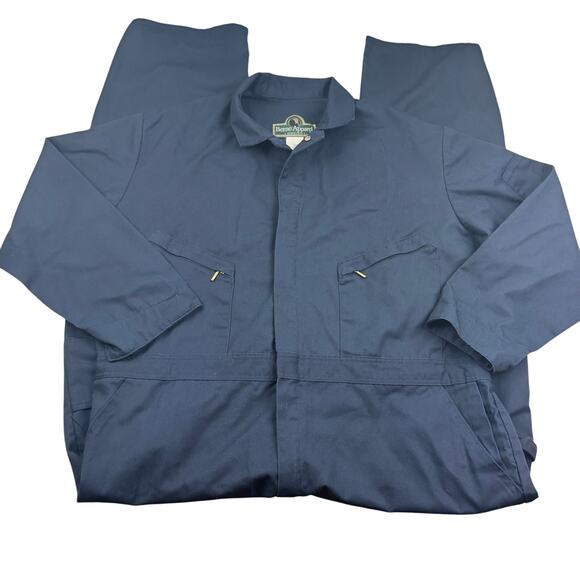 Berne Apparel Blue Canvas/Cotton Work/Mechanic/Farm Chore Jumpsuit Men's 2XL - Picture 3 of 5